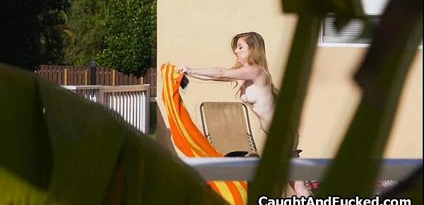  Fucking nude tanning neighbor on video